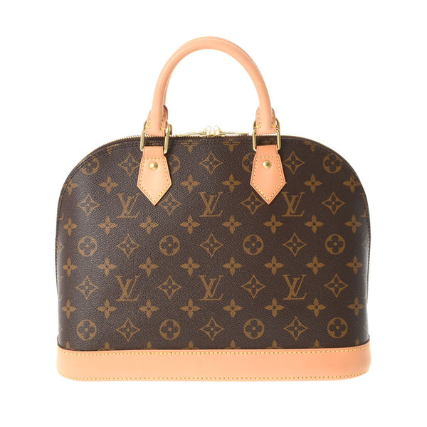 LOUIS VUITTON Louis Vuitton Monogram Alma PM Brown M53151 Ladies Monogram Canvas Handbag AB Rank Used Ginzo