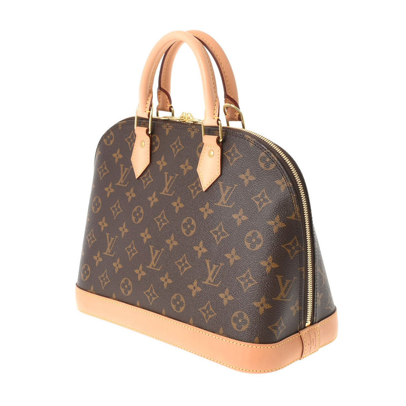 LOUIS VUITTON Louis Vuitton Monogram Alma PM Brown M53151 Ladies Monogram Canvas Handbag AB Rank Used Ginzo