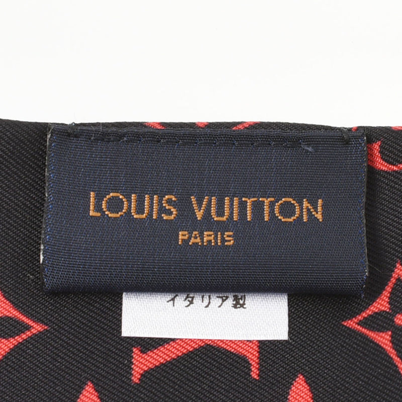 LOUIS VUITTON Louis Vuitton Bandeau BB Tribute toe Alma Black M70655 Ladies Silk 100% Scarf A Rank Used Ginzo