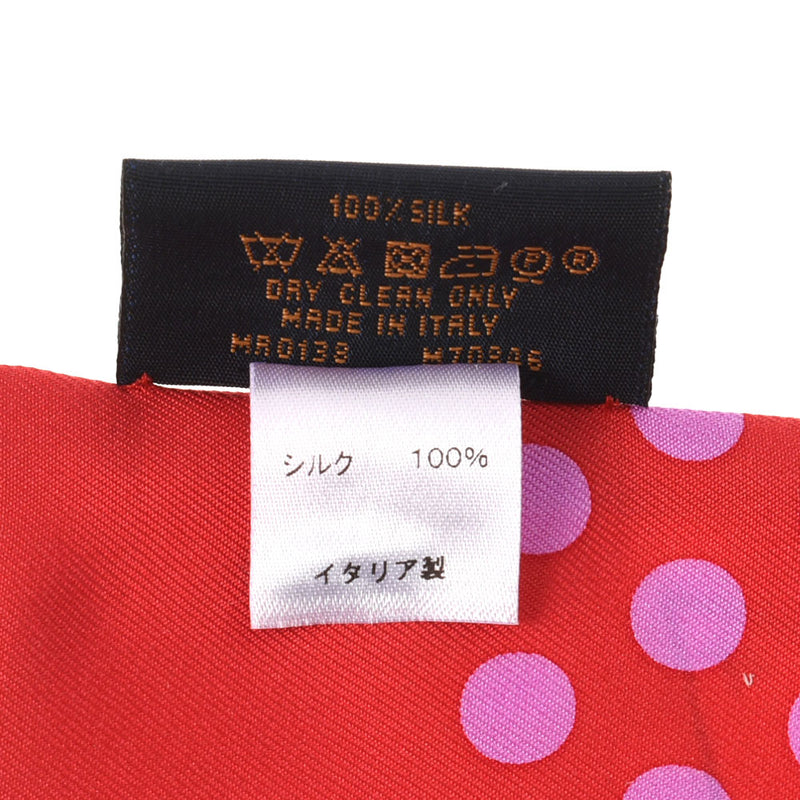 LOUIS VUITTON Louis Vuitton Bandop Pop Confidential Pink System M70846 Ladies Silk 100% Scarf A Rank used Ginzo