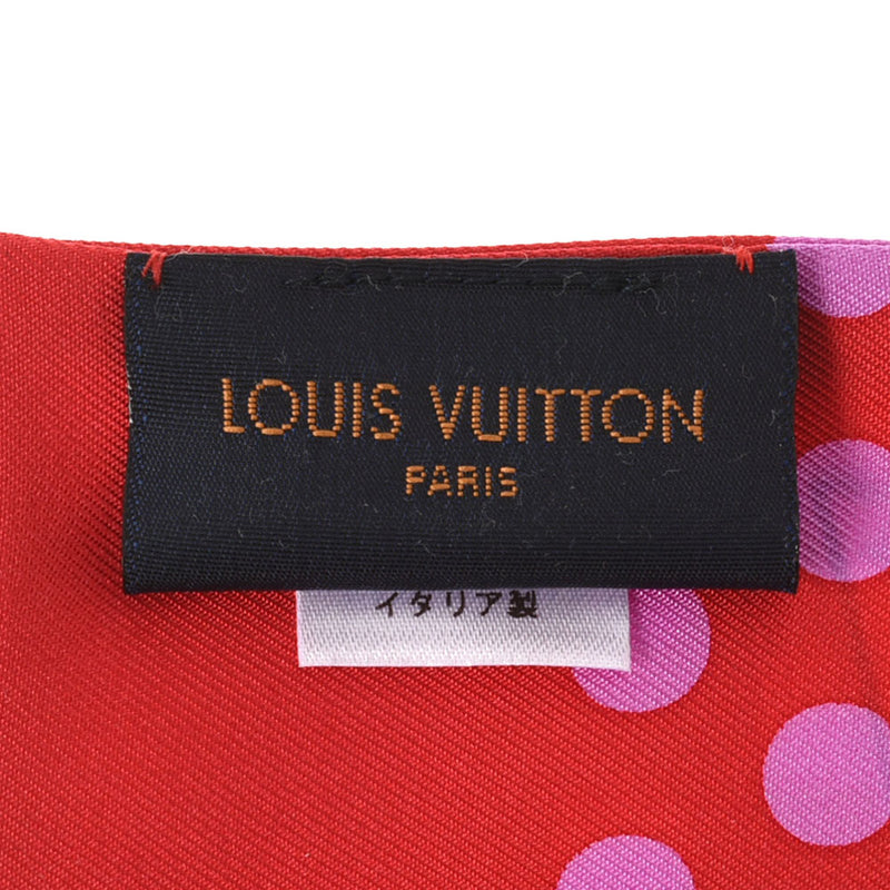 LOUIS VUITTON Louis Vuitton Bandop Pop Confidential Pink System M70846 Ladies Silk 100% Scarf A Rank used Ginzo