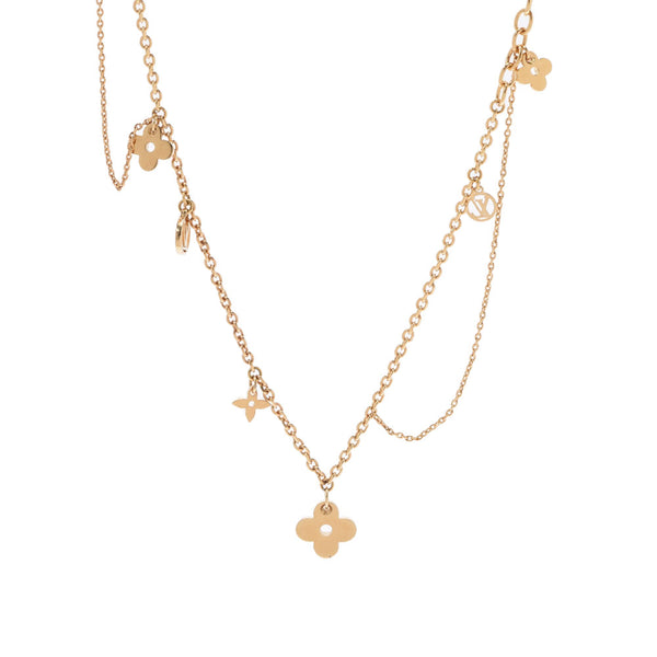 LOUIS VUITTON Louis Vuitton Corie Blooming Gold metal M68208 Unisex GP Necklace A Rank Used Ginzo