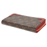 LOUIS VUITTON Louis Vuitton Monogram Zippy Wallet Retro Three (Red) M61854 Ladies Monogram Canvas Long Wallet AB Rank Used Ginzo