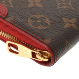 LOUIS VUITTON Louis Vuitton Monogram Zippy Wallet Retro Three (Red) M61854 Ladies Monogram Canvas Long Wallet AB Rank Used Ginzo