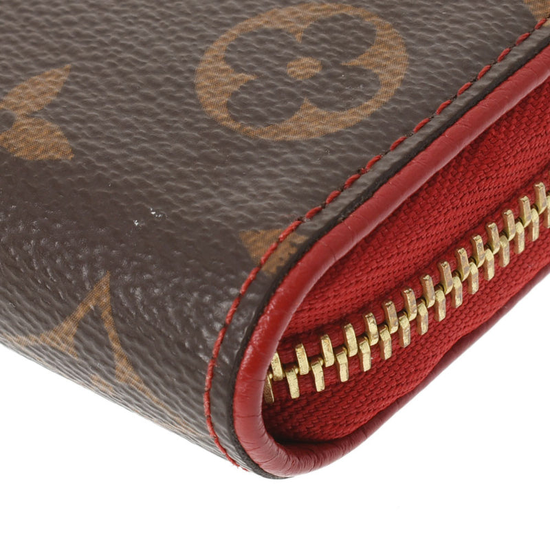 LOUIS VUITTON Louis Vuitton Monogram Zippy Wallet Retro Three (Red) M61854 Ladies Monogram Canvas Long Wallet AB Rank Used Ginzo