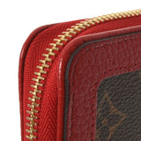 LOUIS VUITTON Louis Vuitton Monogram Zippy Wallet Retro Three (Red) M61854 Ladies Monogram Canvas Long Wallet AB Rank Used Ginzo