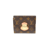 LOUIS VUITTON ルイヴィトン モノグラム ポルトフォイユ ジョイ  ブラウン M60211 レディース 三つ折り財布 ABランク 中古 銀蔵