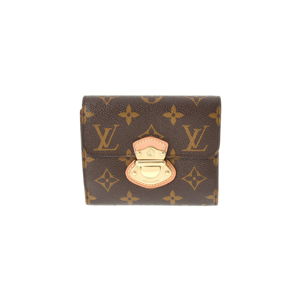 LOUIS VUITTON ルイヴィトン モノグラム ポルトフォイユ ジョイ  ブラウン M60211 レディース 三つ折り財布 ABランク 中古 銀蔵