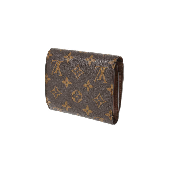 LOUIS VUITTON ルイヴィトン モノグラム ポルトフォイユ ジョイ  ブラウン M60211 レディース 三つ折り財布 ABランク 中古 銀蔵