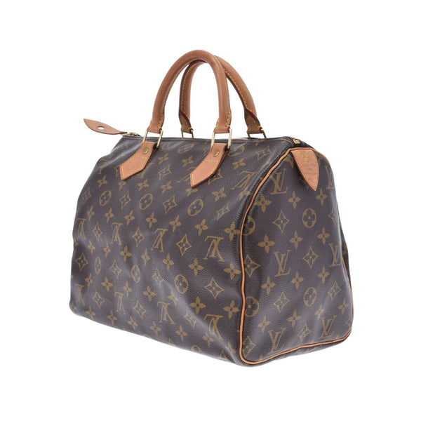 路易威顿路易·维顿（Louis Vuitton）路易威登（Louis Vuitton）会标迅速30棕色M41526女士会标帆布手提包B等级二手Ginzo