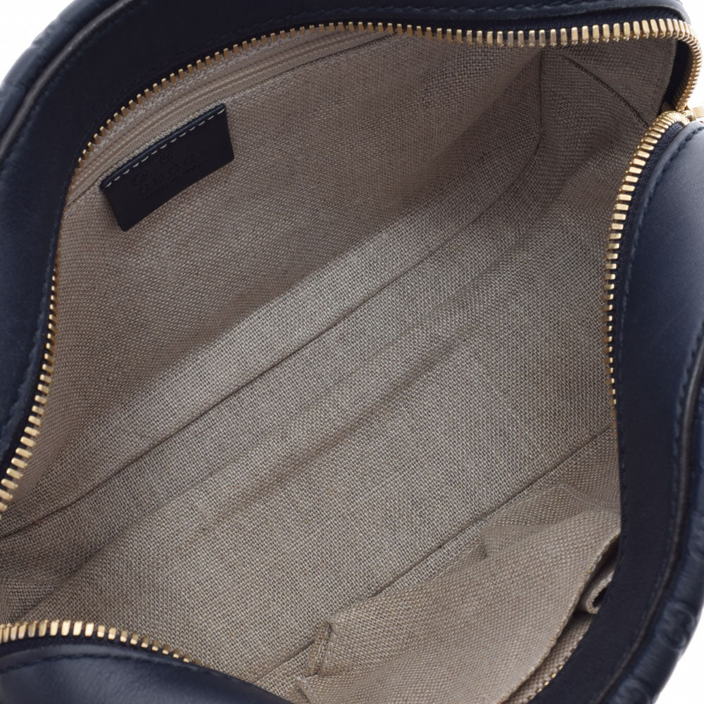 グッチマイクロ グッチシマ アウトレット 2WAY ネイビー レディース