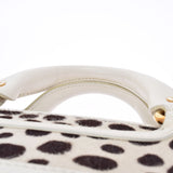 Celine Celine Buggy Bag White/Tea Gold Bracket Ladies Leather Harako GP Handbag AB Rank Used Ginzo