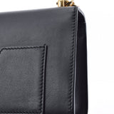 Gucci Gucci连锁肩部出口黑色女士小牛GP支架肩带置于级别的Ginzo