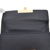 GUCCI Gucci Chain Shoulder Outlet Black Ladies Calf GP Bracket Shoulder Bag A Rank used Ginzo