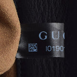 Gucci Gucci连锁肩部出口黑色女士小牛GP支架肩带置于级别的Ginzo
