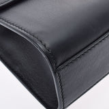 Gucci Gucci连锁肩部出口黑色女士小牛GP支架肩带置于级别的Ginzo