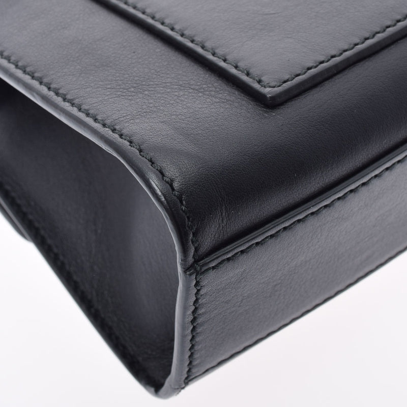 Gucci Gucci连锁肩部出口黑色女士小牛GP支架肩带置于级别的Ginzo