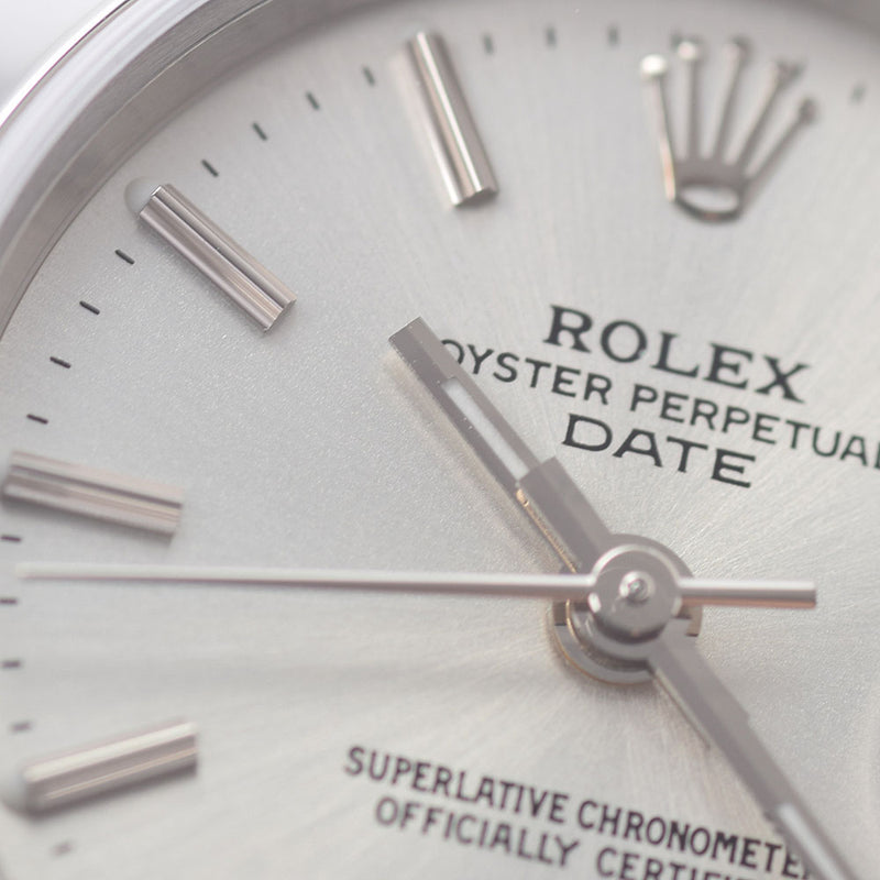 ROLEX ロレックス オイスターパーペチュアル デイト 79160 レディース SS 腕時計 自動巻き シルバー文字盤 Aランク 中古 銀蔵