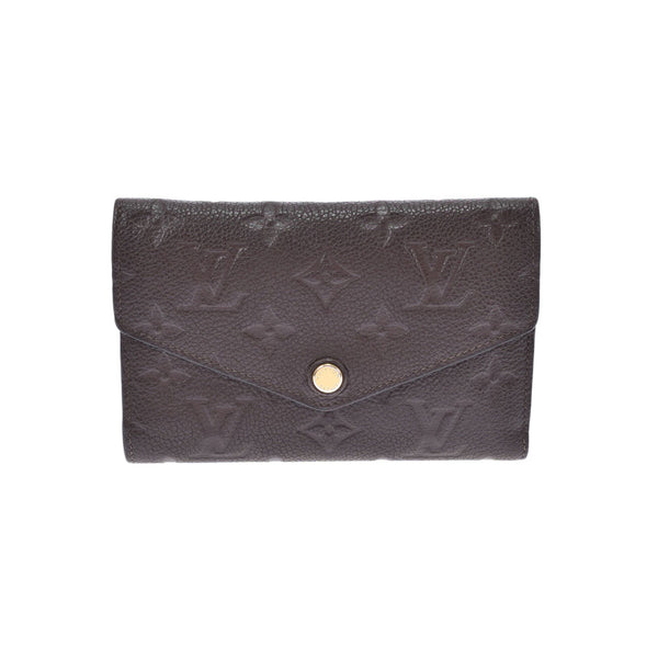 LOUIS VUITTON Louis Vuitton Aplant Curuzed Compact Tail M60543 Ladies Monogram Anplant Wallet AB Rank Used Ginzo