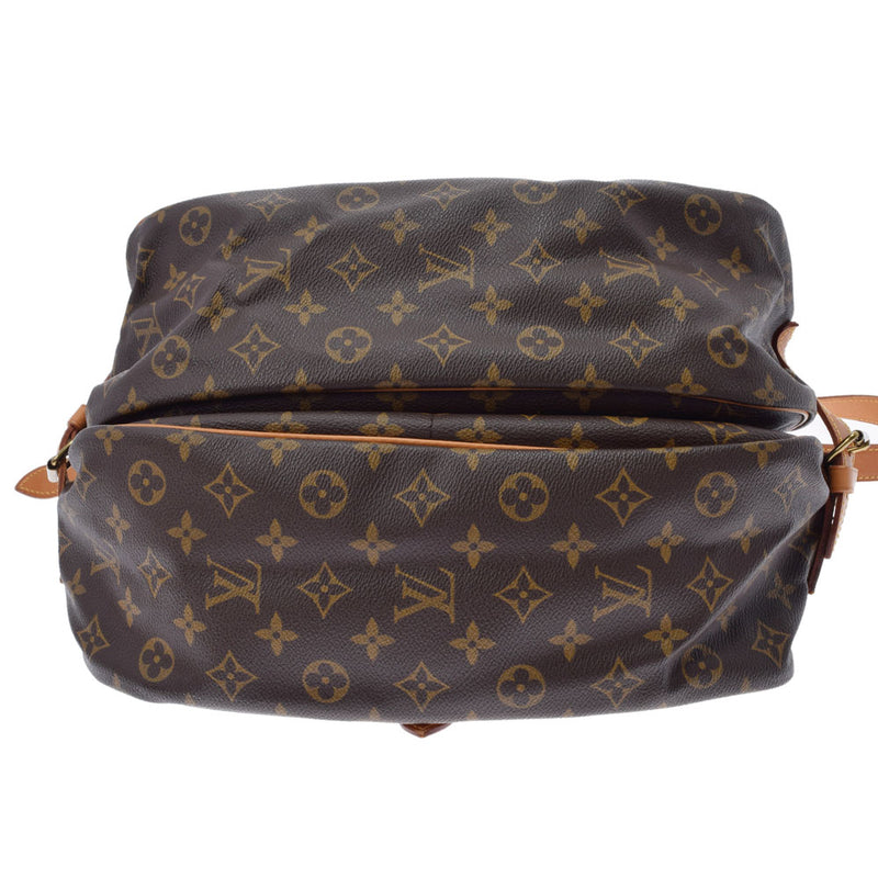 LOUIS VUITTON Louis Vuitton Monogram Somure 35 Brown M42254 Unisex Monogram Canvas Shoulder Bag B Rank used Ginzo