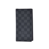 LOUIS VUITTON Louis Vuitton Damier Graphit Portofoyille Ron Black N62227 Men's Damier Graphit Canvas Wallet A Rank used Ginzo