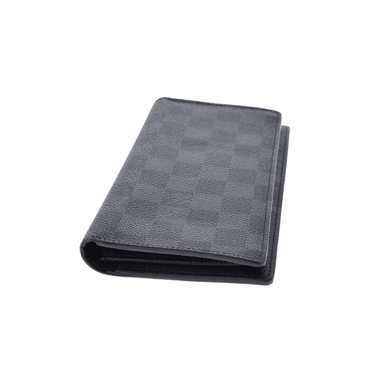 LOUIS VUITTON Louis Vuitton Damier Graphit Portofoyille Ron Black N62227 Men's Damier Graphit Canvas Wallet A Rank used Ginzo