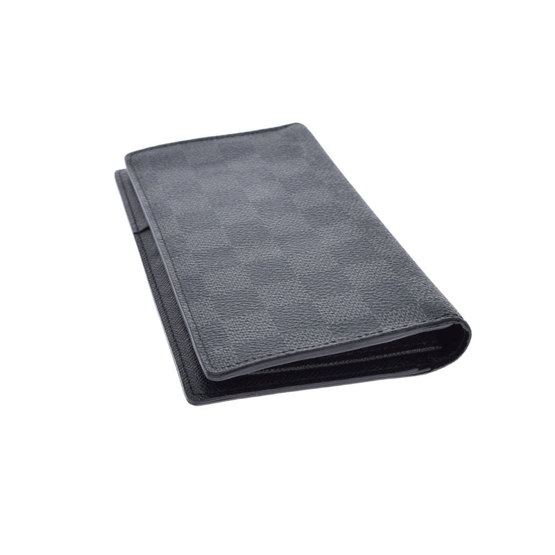 LOUIS VUITTON Louis Vuitton Damier Graphit Portofoyille Ron Black N62227 Men's Damier Graphit Canvas Wallet A Rank used Ginzo