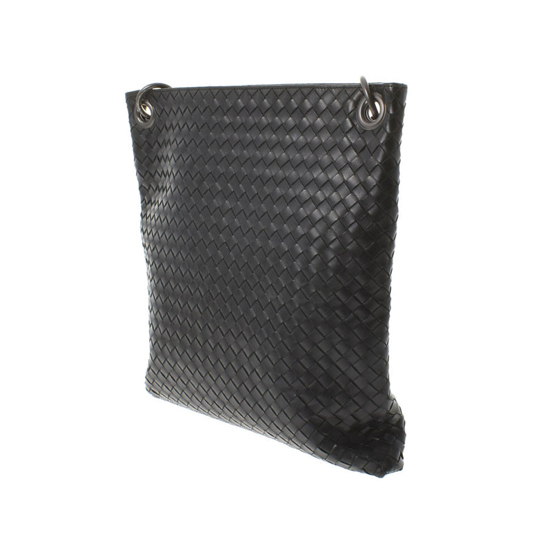 bottegaveneta bottega veneta Intrechart肩带肩带黑色女士皮革肩袋B等级用ginzo