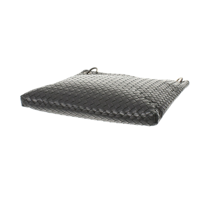 bottegaveneta bottega veneta Intrechart肩带肩带黑色女士皮革肩袋B等级用ginzo