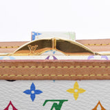 LOUIS VUITTON Louis Vuitton Multi -Color Portofoy Yubienova Bron (White) M92987 Ladies Monogram Multi -Color Bi -Fold Wallet AB Rank Used Ginzo