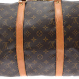 路易威顿路易·维顿（Louis Vuitton）Louis Vuitton Monogram keepol Band riere 50棕色M41416男女通用专着Boston Bag B Rank二手Ginzo