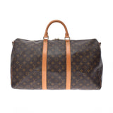 LOUIS VUITTON Louis Vuitton Monogram Keepol Band Riere 50 Brown M41416 Unisex Monograph Boston Bag B Rank used Ginzo