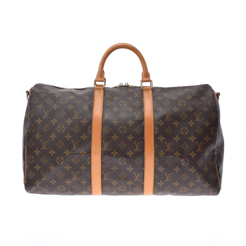 路易威顿路易·维顿（Louis Vuitton）Louis Vuitton Monogram keepol Band riere 50棕色M41416男女通用专着Boston Bag B Rank二手Ginzo