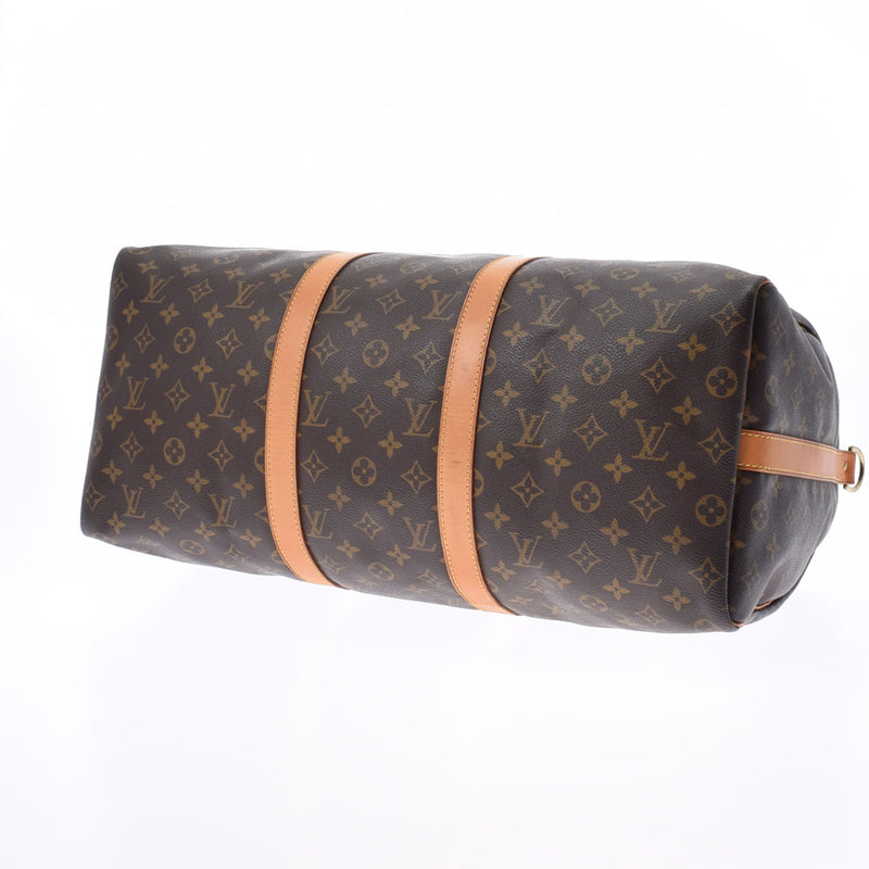 LOUIS VUITTON Louis Vuitton Monogram Keepol Band Riere 50 Brown M41416 Unisex Monograph Boston Bag B Rank used Ginzo