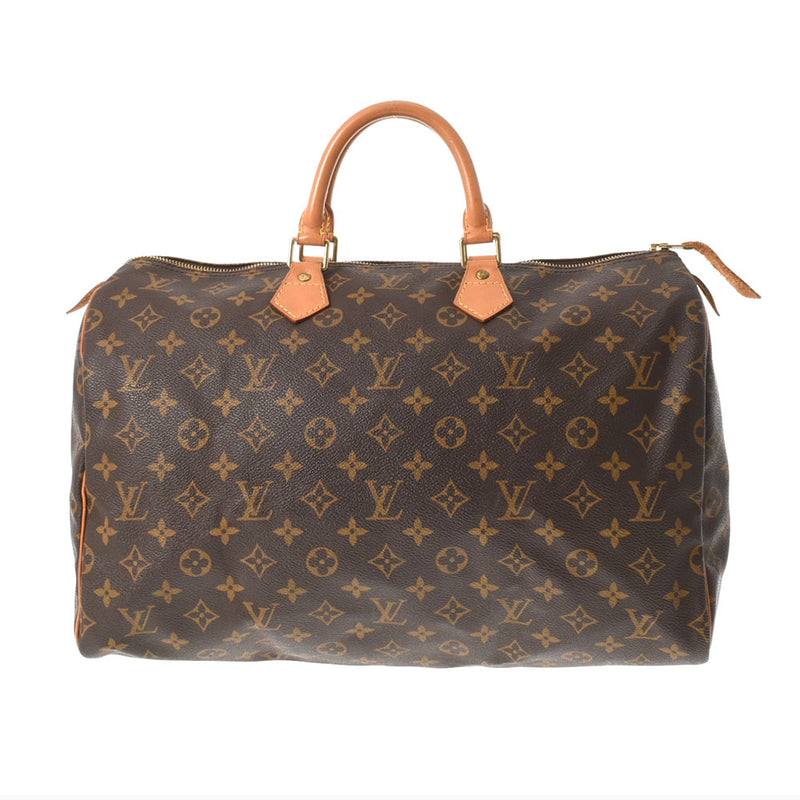 LOUIS VUITTON ルイヴィトン モノグラム スピーディ40 ブラウン M41522 ユニセックス モノグラムキャンバス ハンドバッグ Bランク 中古 銀蔵