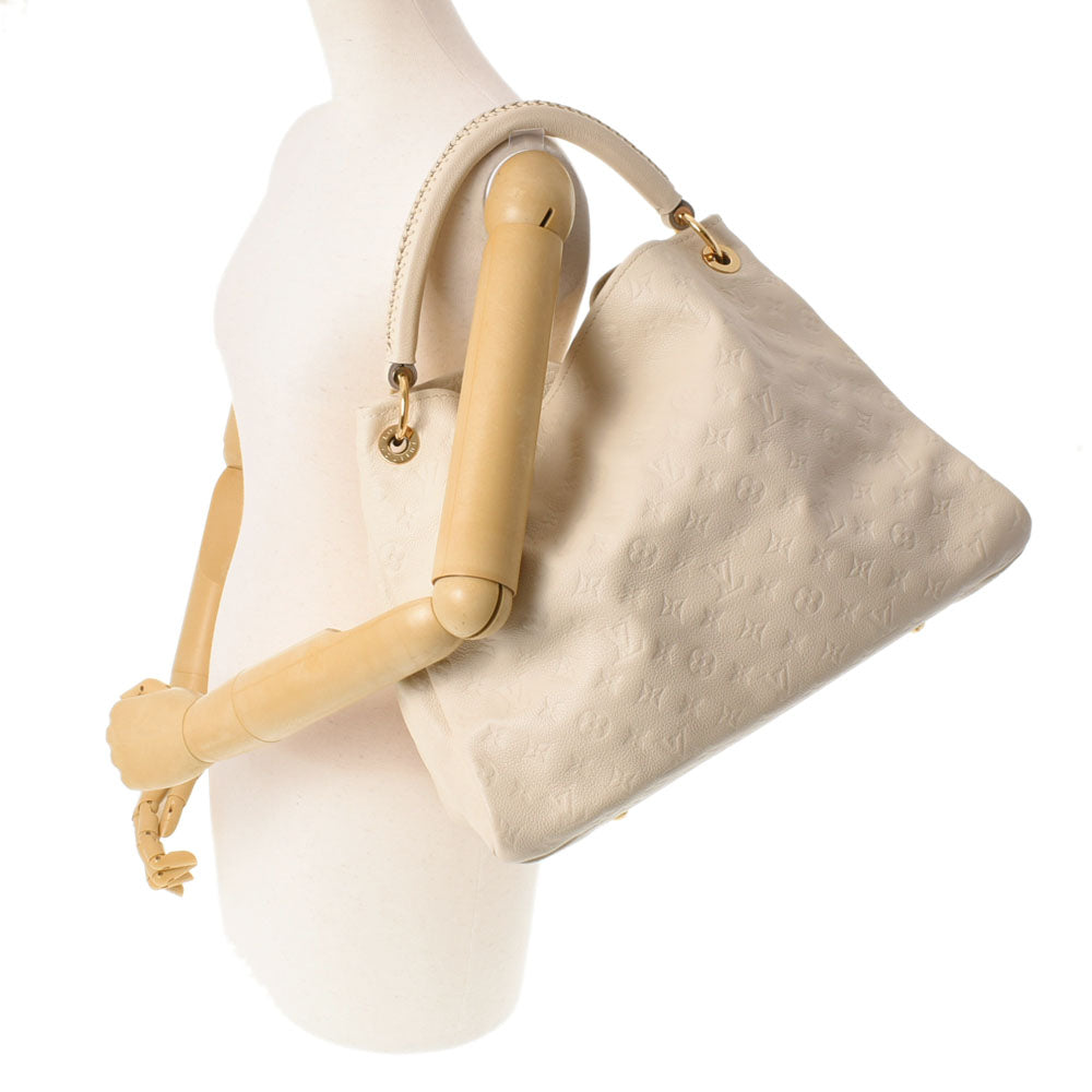 ルイヴィトンアンプラント アーツィMM ネージュ レディース レザー