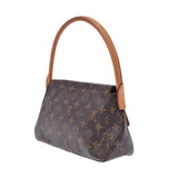 路易威顿路易·维顿（Louis Vuitton）路易威登（Louis Vuitton）会标迷你loping棕色M51147女士会标帆布一肩袋B等级二手ginzo