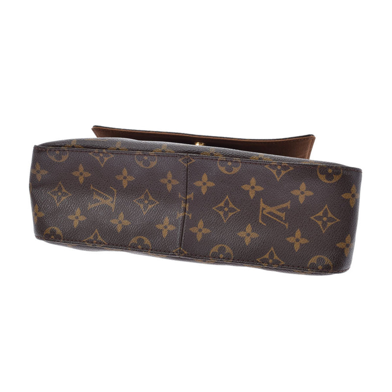 LOUIS VUITTON ルイヴィトン モノグラム ミニルーピング ブラウン M51147 レディース モノグラムキャンバス ワンショルダーバッグ Bランク 中古 銀蔵