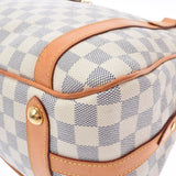 LOUIS VUITTON Louis Vuitton Damier Azur Streeter PM White N42220 Ladies Dami Air Zuzur Canvas Shoulder Bag B Rank Used Ginzo