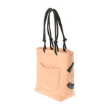 CHANEL Chanel Cambon Line Medium Tote Beige/Black Ladies Calf Tote Bag AB Rank Used Ginzo
