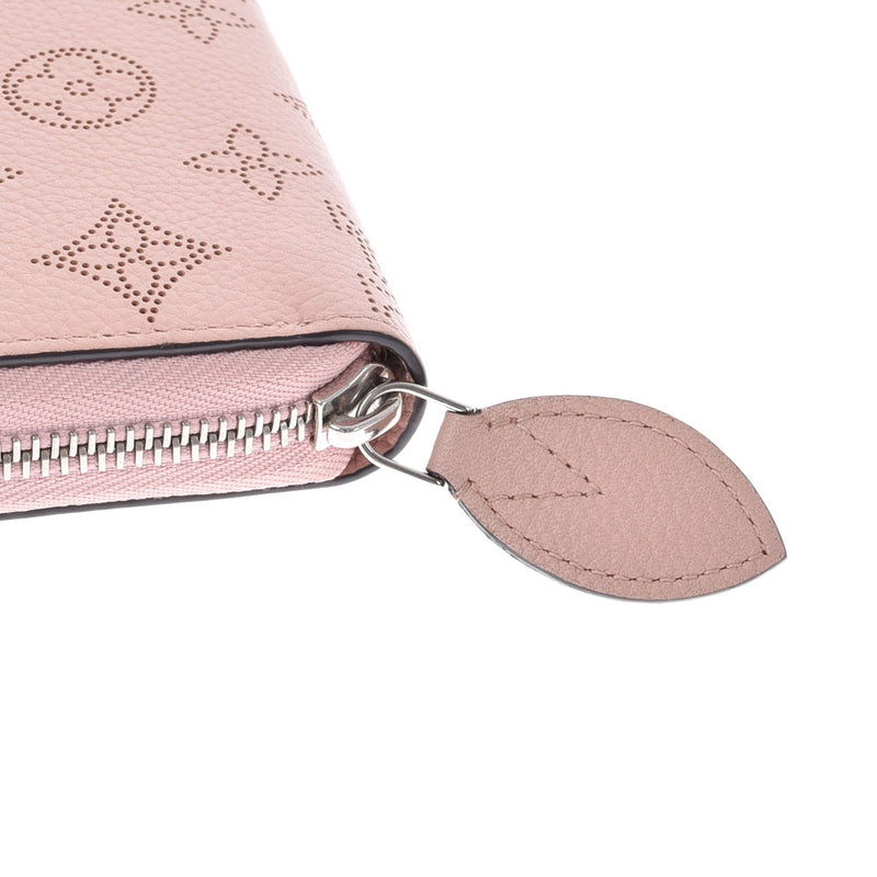 LOUIS VUITTON Louis Vuitton Mahina Zippy Wallet Magnolia (Pink) M61868 Ladies Leather Long Wallet AB Rank Used Ginzo