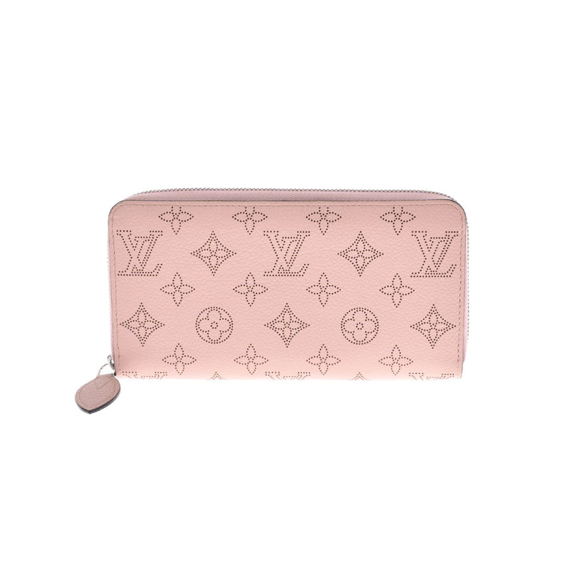 LOUIS VUITTON Louis Vuitton Mahina Zippy Wallet Magnolia (Pink) M61868 Ladies Leather Long Wallet AB Rank Used Ginzo