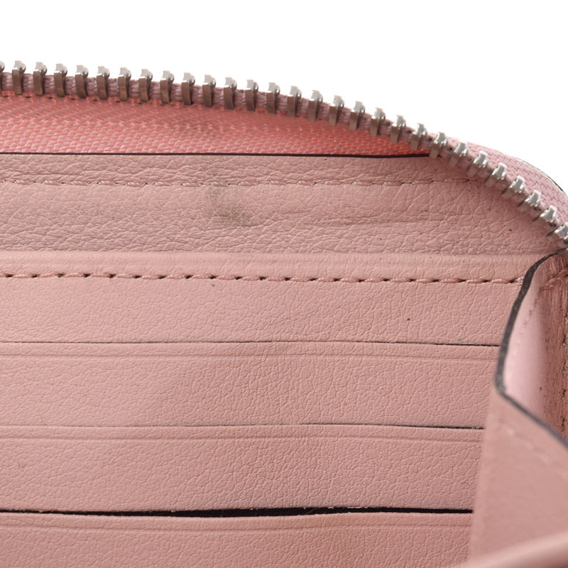 LOUIS VUITTON Louis Vuitton Mahina Zippy Wallet Magnolia (Pink) M61868 Ladies Leather Long Wallet AB Rank Used Ginzo