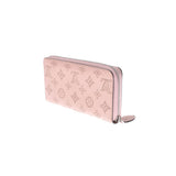 LOUIS VUITTON Louis Vuitton Mahina Zippy Wallet Magnolia (Pink) M61868 Ladies Leather Long Wallet AB Rank Used Ginzo