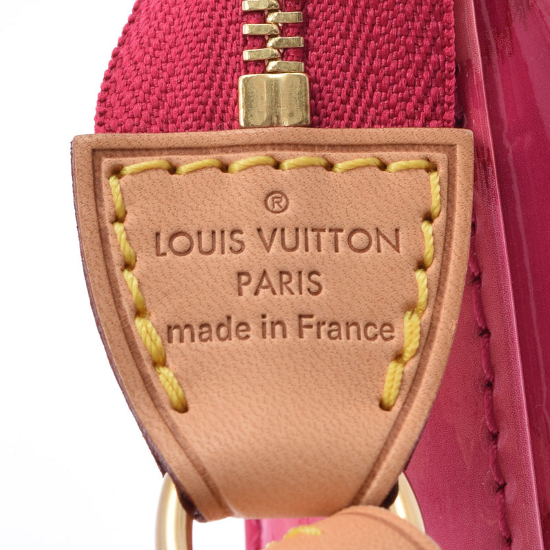 LOUIS VUITTON ルイヴィトン モノグラム イカットフラワー アクセサリーポーチ  ローズアンディアン M90042 レディース モノグラムヴェルニ ハンドバッグ Aランク 中古 銀蔵