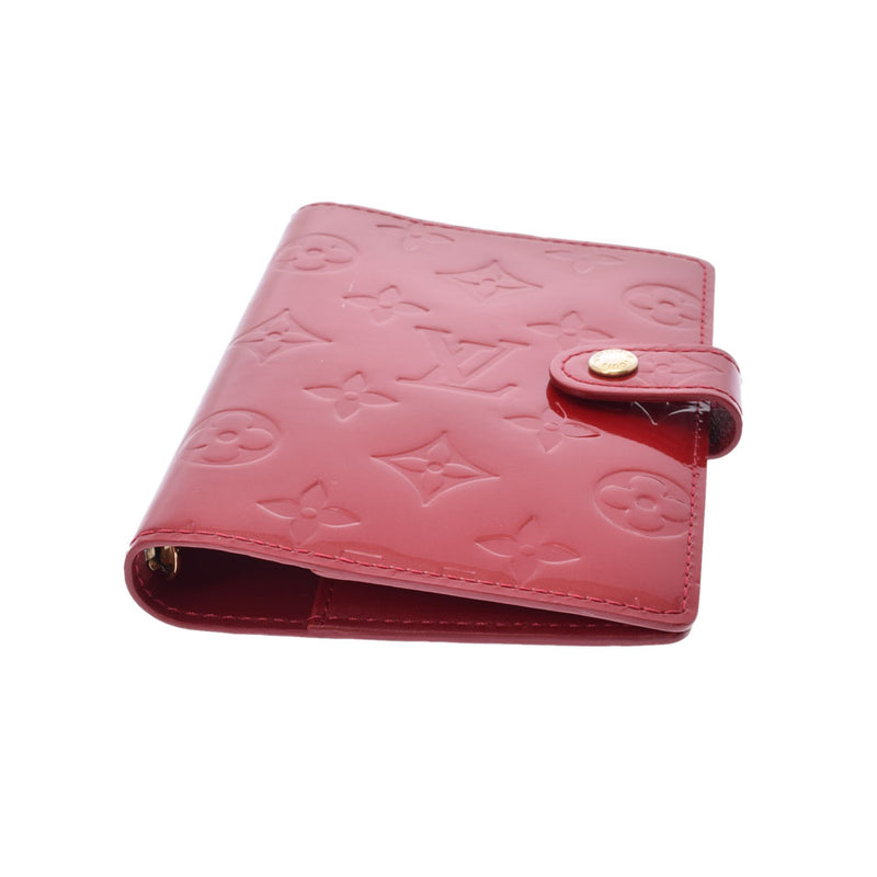 LOUIS VUITTON Louis Vuitton Verni Agenda PM Pom Damur R21016 Ladies Monogram Verni Notebook Cover AB Rank Used Ginzo