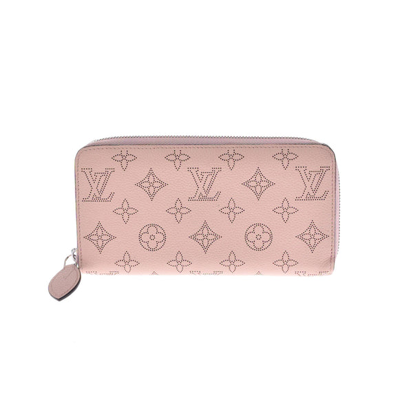 LOUIS VUITTON Louis Vuitton Mahina Zippy Wallet Magnolia (Pink) M61868 Ladies Leather Long Wallet B Rank Used Ginzo