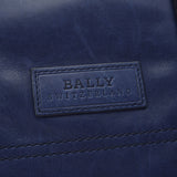 BALLY Barry 2way Blue Men's Leather Boston Bag B Rank used Ginzo