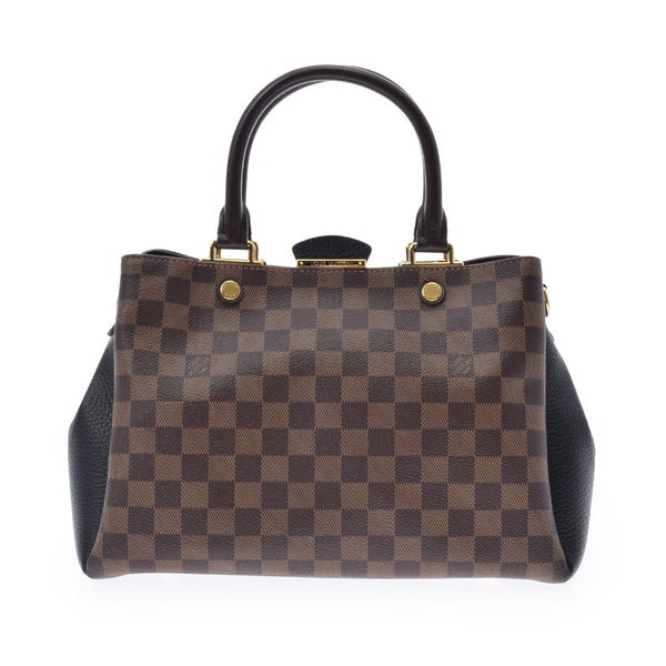 LOUIS VUITTON ルイヴィトン ダミエ ブリタニー ノワール N41673 レディース ダミエキャンバス ハンドバッグ ABランク 中古 銀蔵