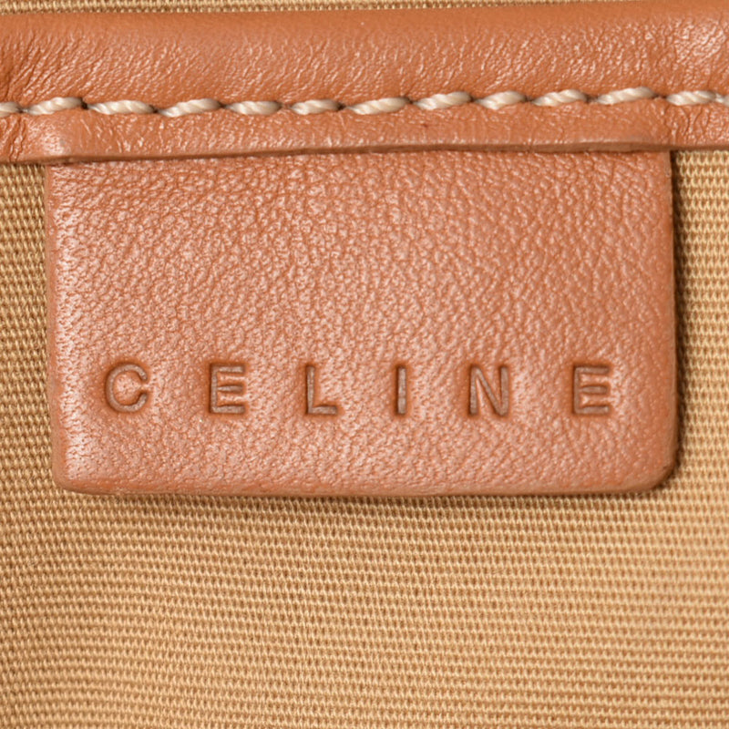 席琳·席琳（Celine Celine）越野袋骆驼金支架女士皮革手提包AB级使用Ginzo